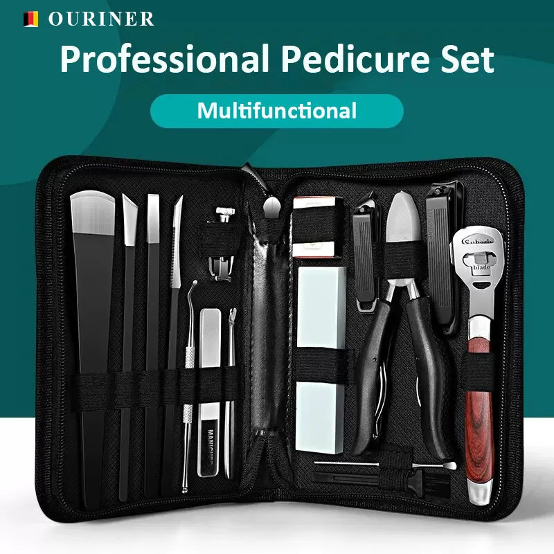 16Pcs/set Pedicure Set Clippers Grooming Basics