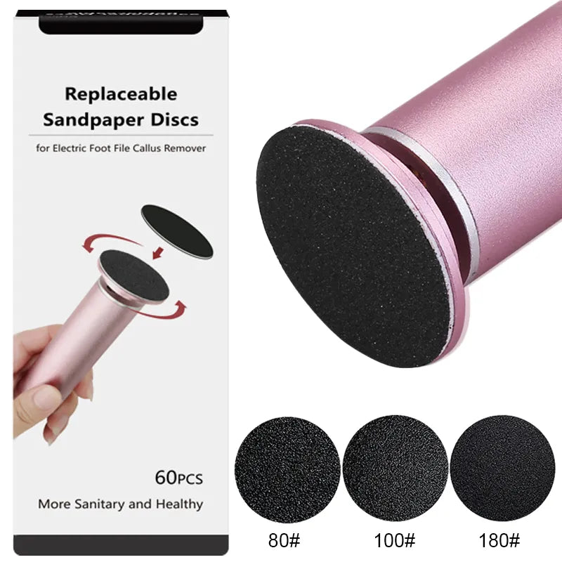 60pcs/Box Foot Dead Skin Sandpaper Grooming Basics