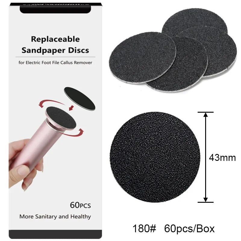 60pcs/Box Foot Dead Skin Sandpaper Grooming Basics