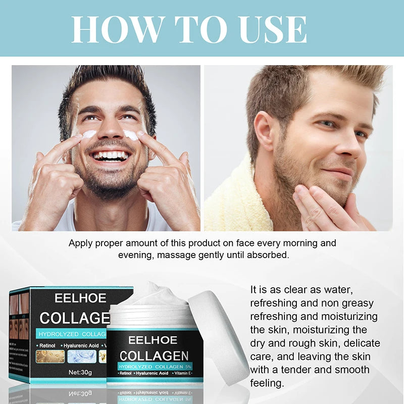 Active Collagen Anti-wrinkle Creams For Man Grooming Basics