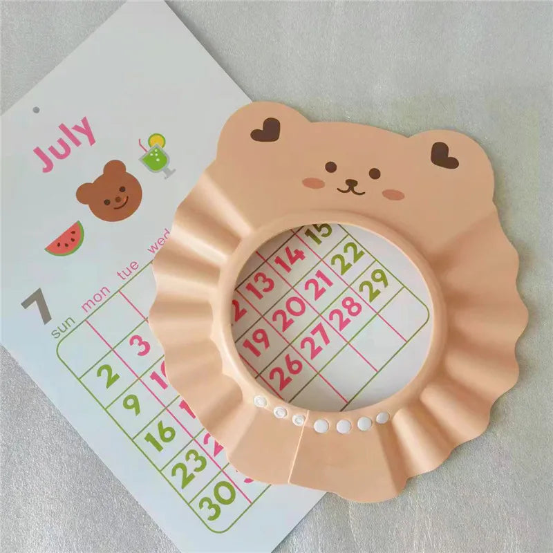 Cartoon Bear Baby Shower Cap Foam Grooming Basics