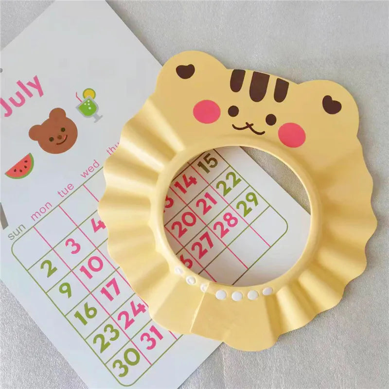 Cartoon Bear Baby Shower Cap Foam Grooming Basics