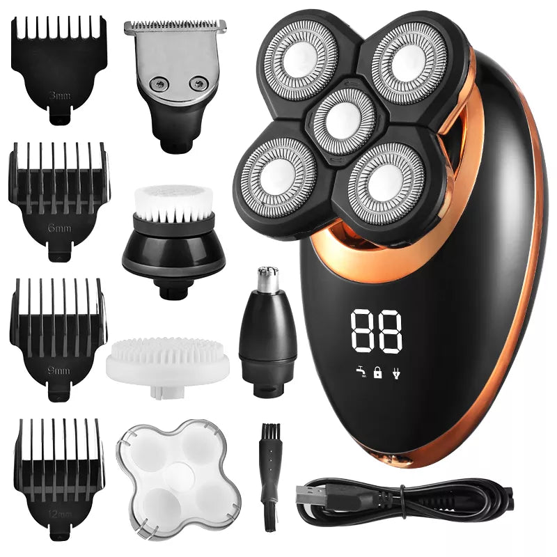 IPX7 Waterproof Electric Shaver Razor for Men Grooming Basics