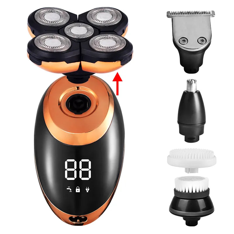 IPX7 Waterproof Electric Shaver Razor for Men Grooming Basics