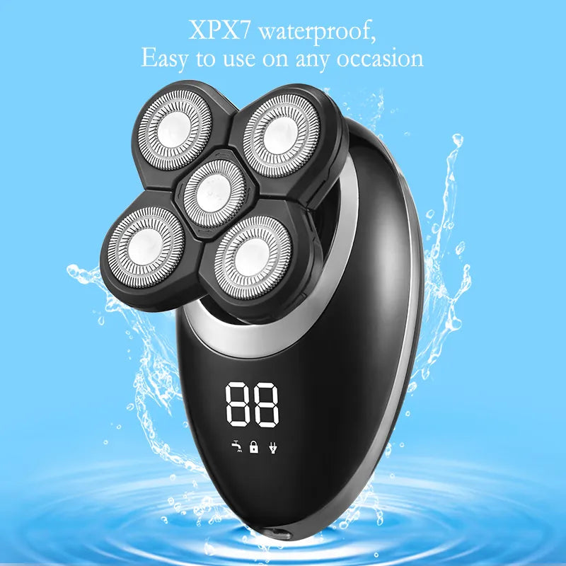 IPX7 Waterproof Electric Shaver Razor for Men Grooming Basics