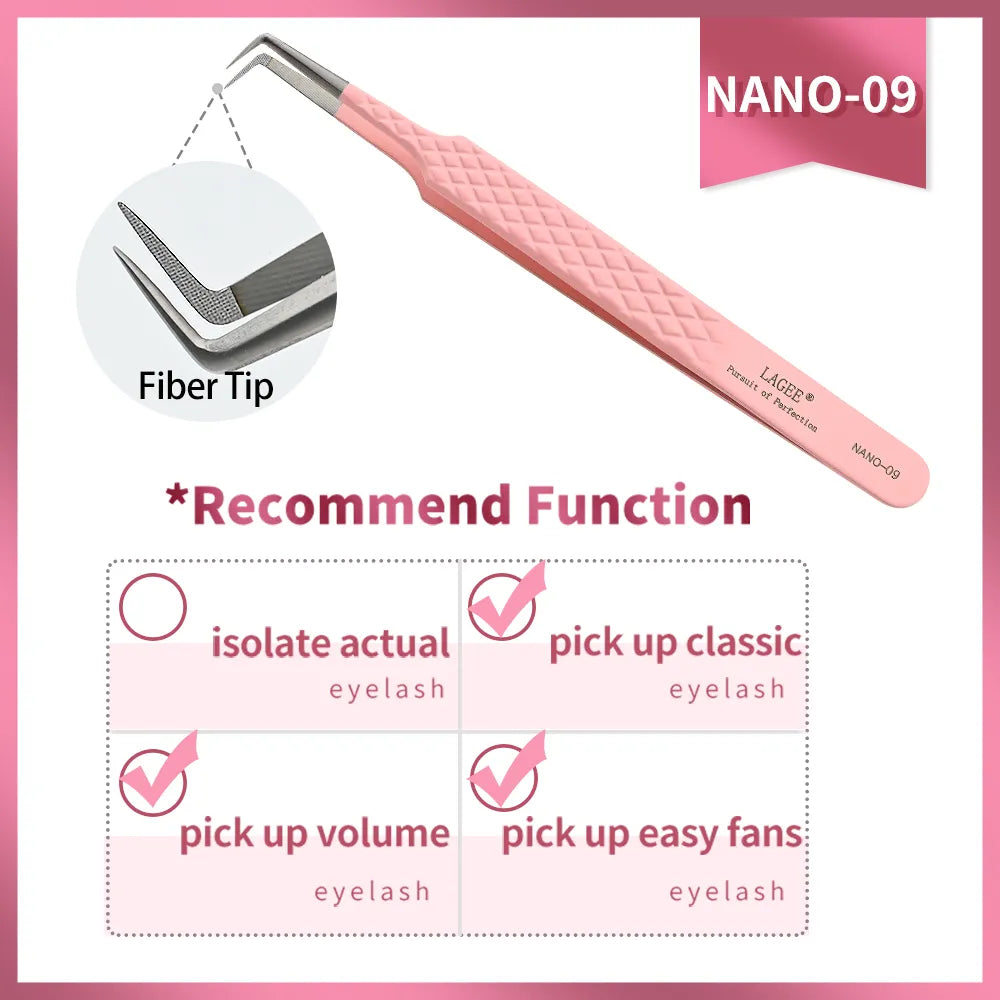 LAGEE Fiber Tip Eyelash Extension Tweezer Grooming Basics