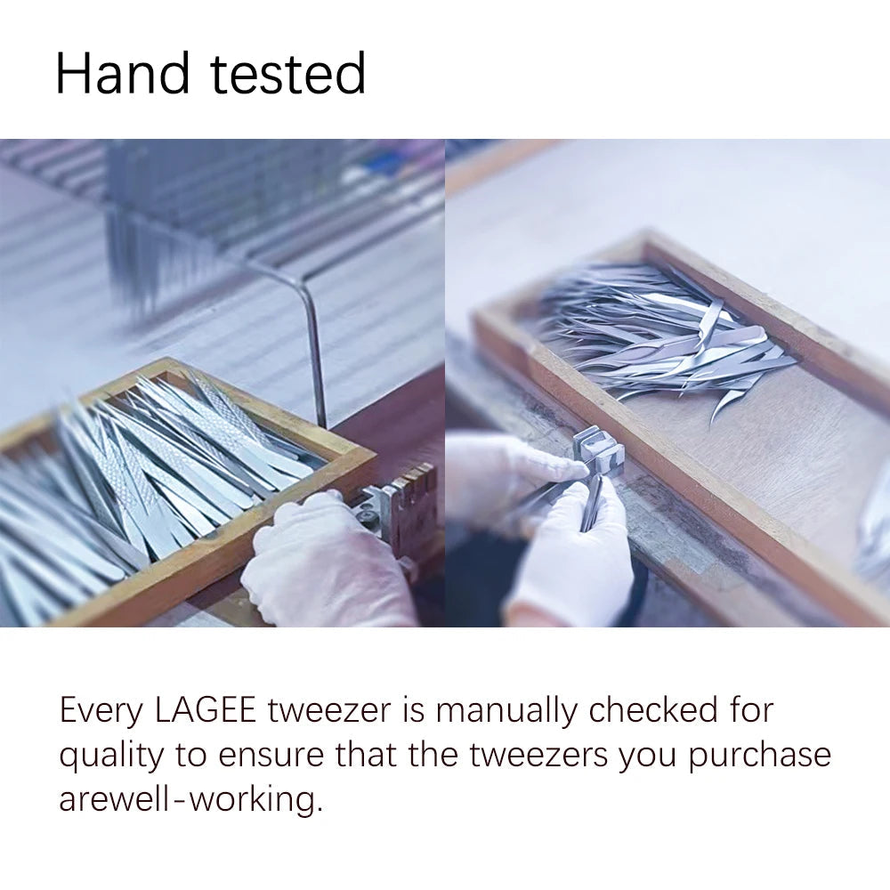 LAGEE Fiber Tip Eyelash Extension Tweezer Grooming Basics