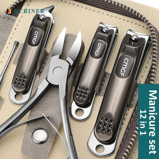 Manicure Set 12 In 1 Full Function Kit Grooming Basics