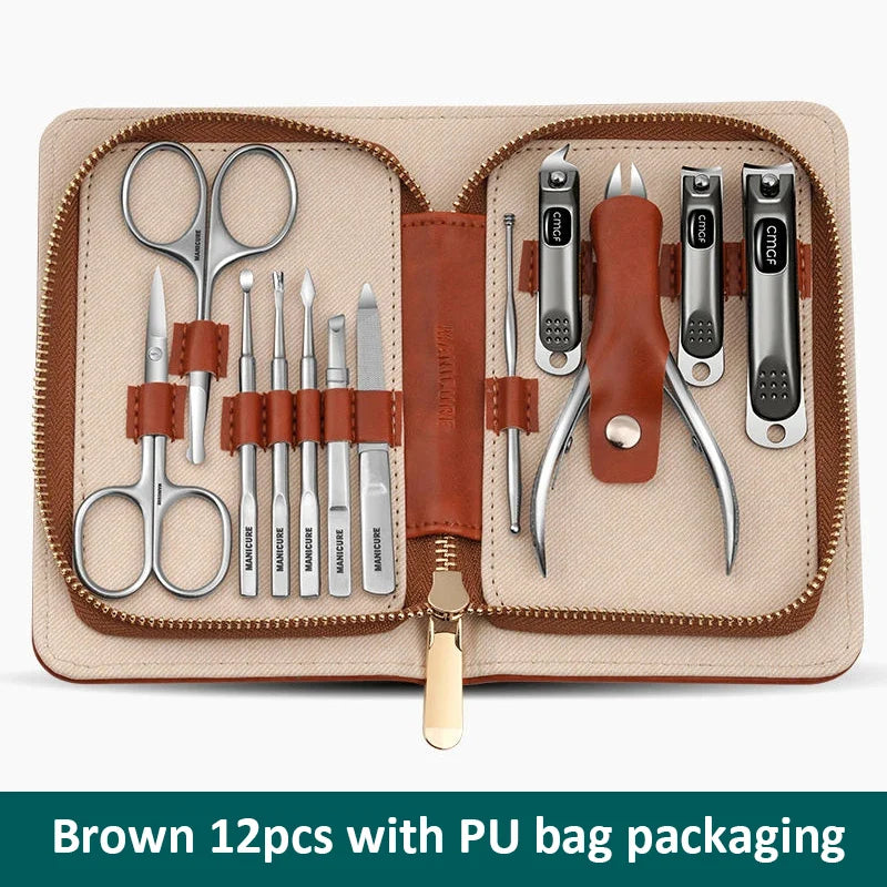 Manicure Set 12 In 1 Full Function Kit Grooming Basics