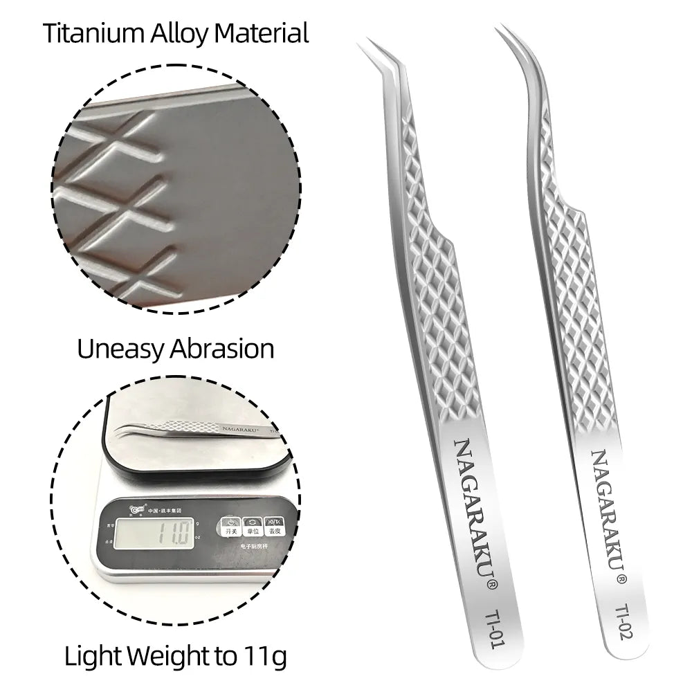 NAGARAKU Eyelash Extension Tweezers Grooming Basics