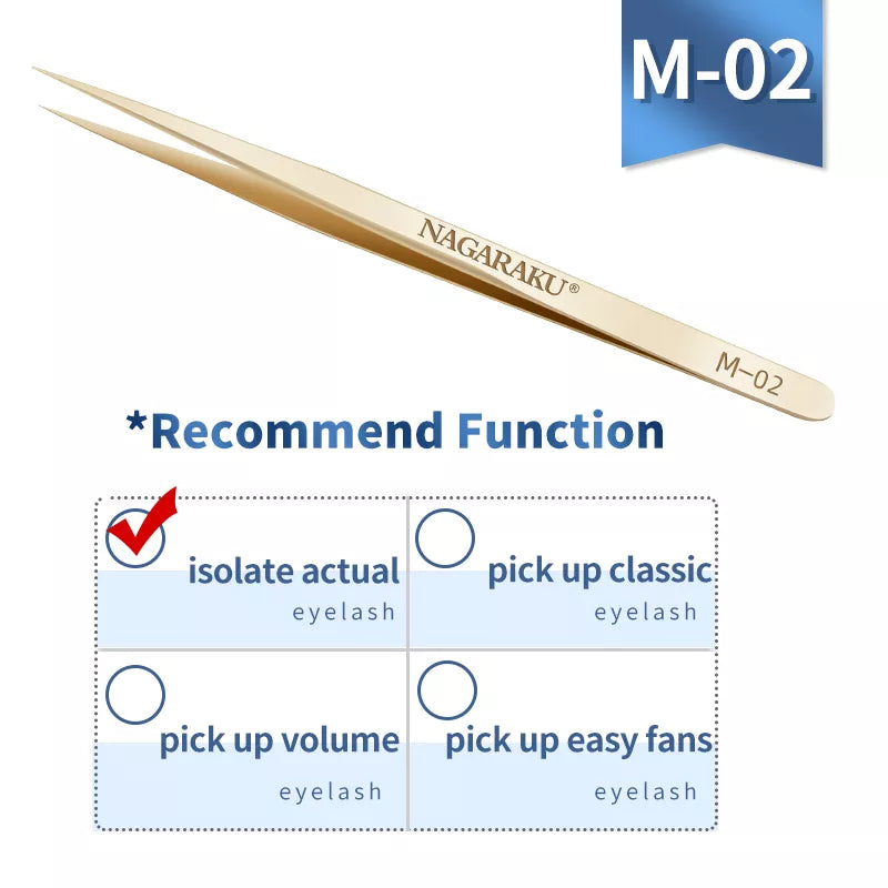 NAGARAKU Eyelash Extension Tweezers Grooming Basics