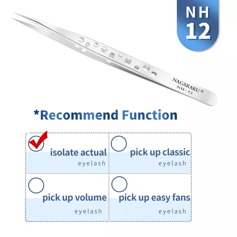 NAGARAKU Eyelash Extension Tweezers Grooming Basics