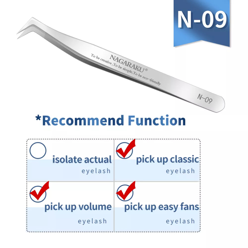 NAGARAKU Eyelash Extension Tweezers Grooming Basics