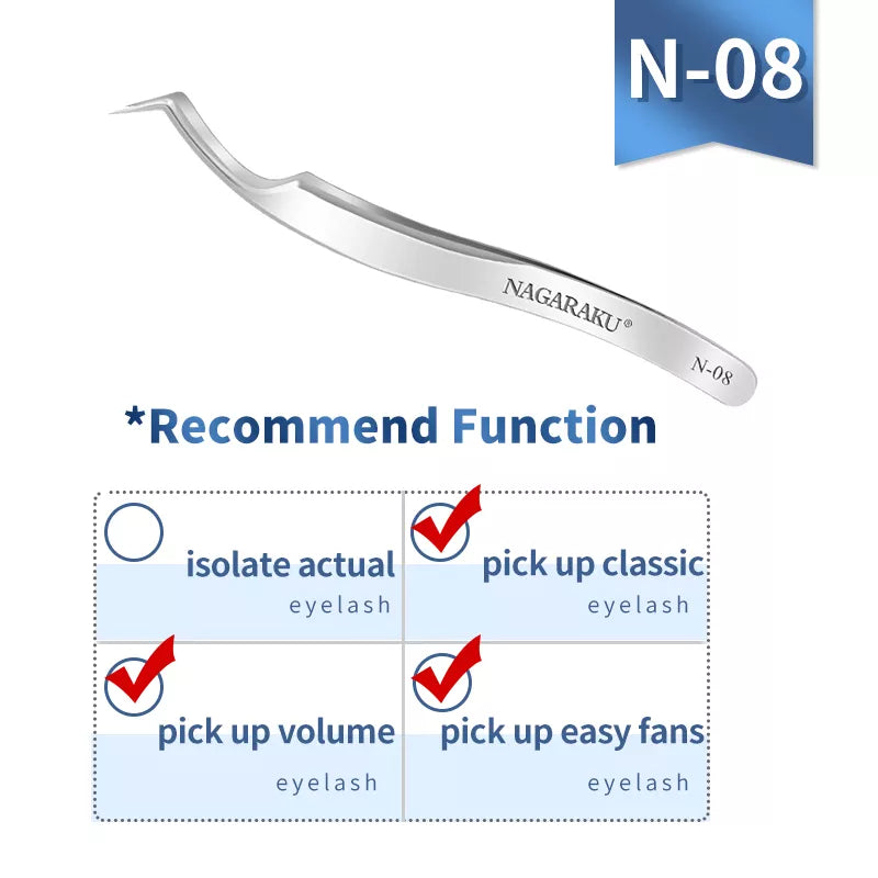 NAGARAKU Eyelash Extension Tweezers Grooming Basics