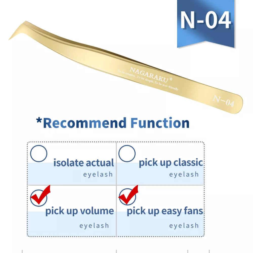 NAGARAKU Eyelash Extension Tweezers Grooming Basics