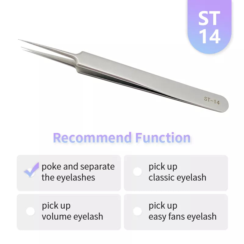 NATUHANA Straight Eyelash Extension Tweezers Grooming Basics