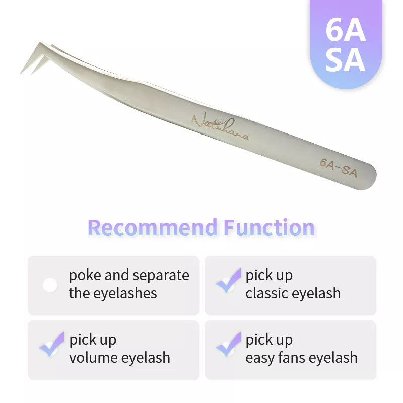 NATUHANA Straight Eyelash Extension Tweezers Grooming Basics