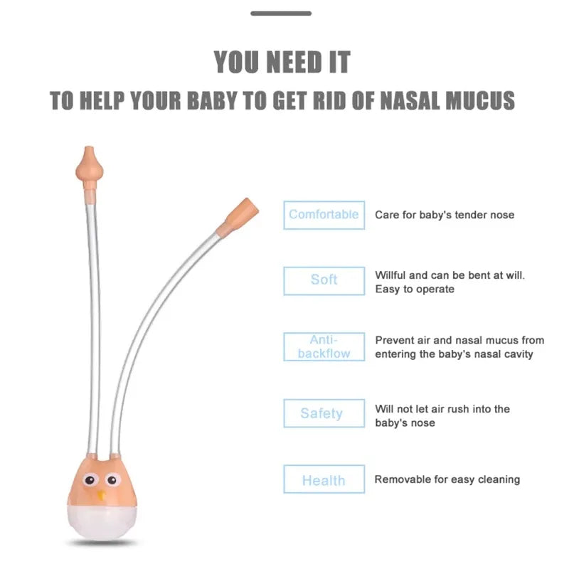 Newborn Baby Nasal Aspirator for Nose Cleaner Grooming Basics