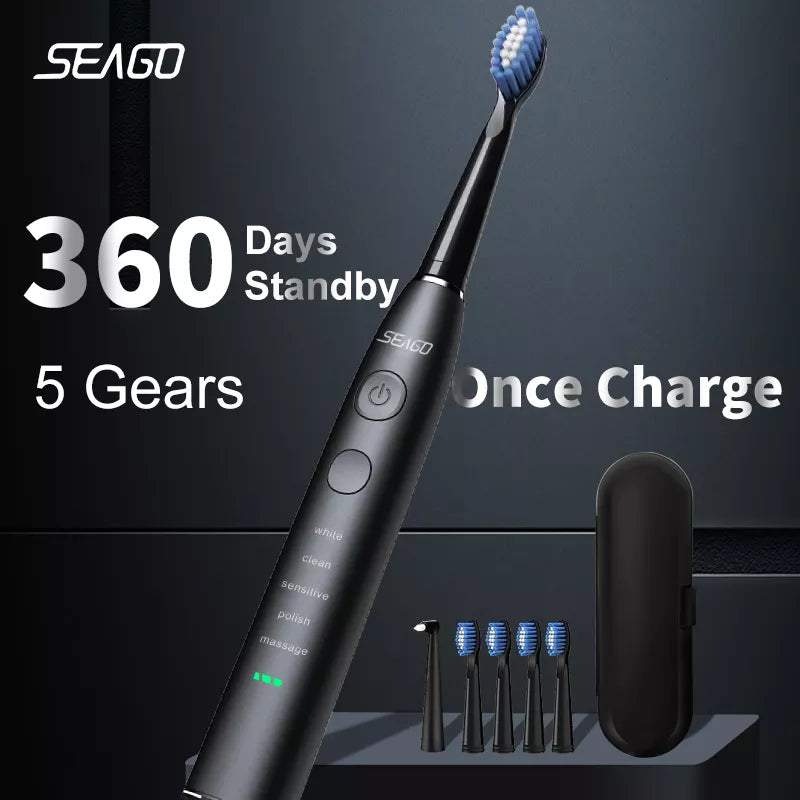 Seago Electric Sonic Toothbrush Grooming Basics