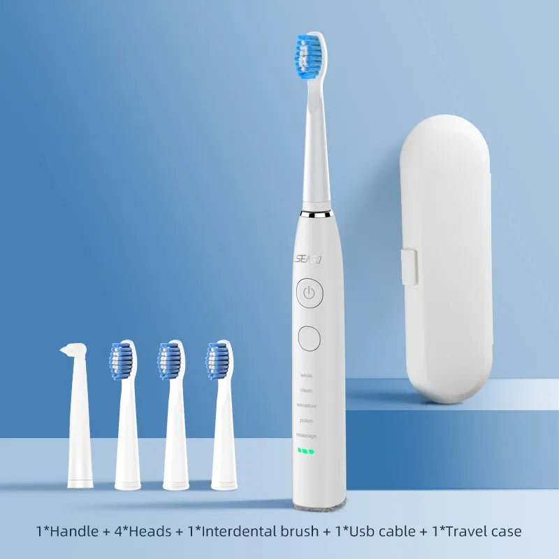 Seago Electric Sonic Toothbrush Grooming Basics