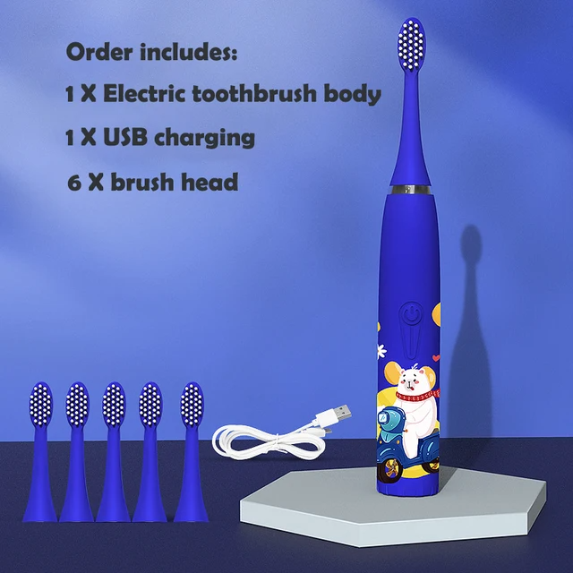 Sonic Electric Toothbrush for Children Grooming Basics