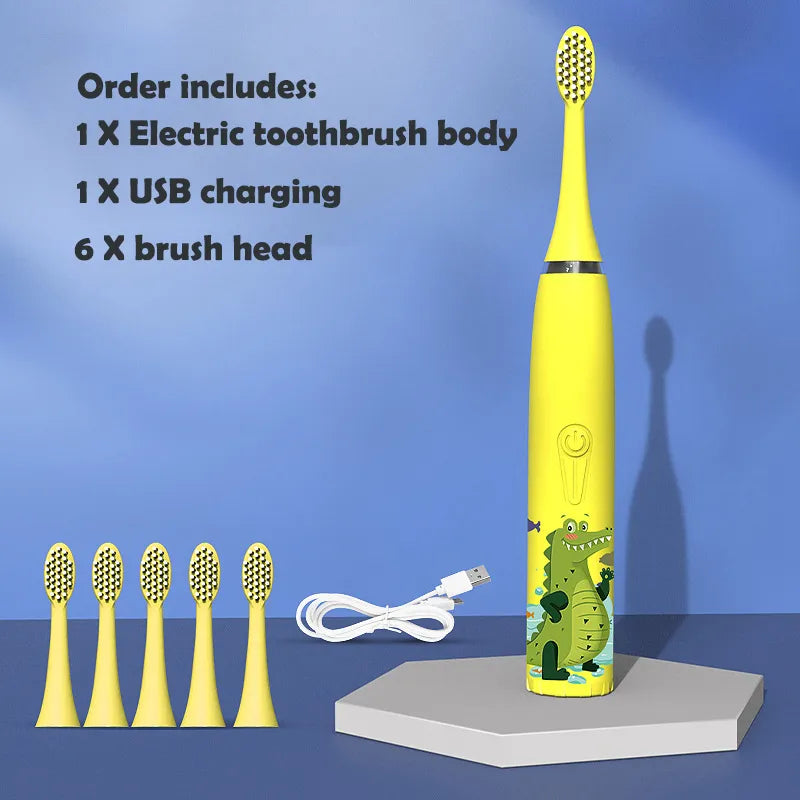 Sonic Electric Toothbrush for Children Grooming Basics