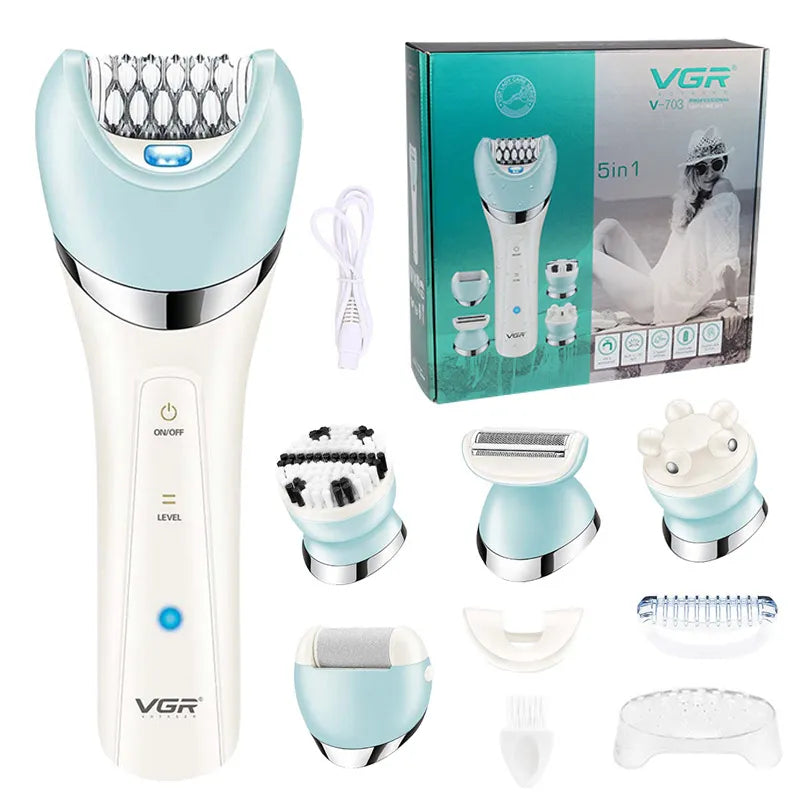 VGR Electric Women Epilator Grooming Basics