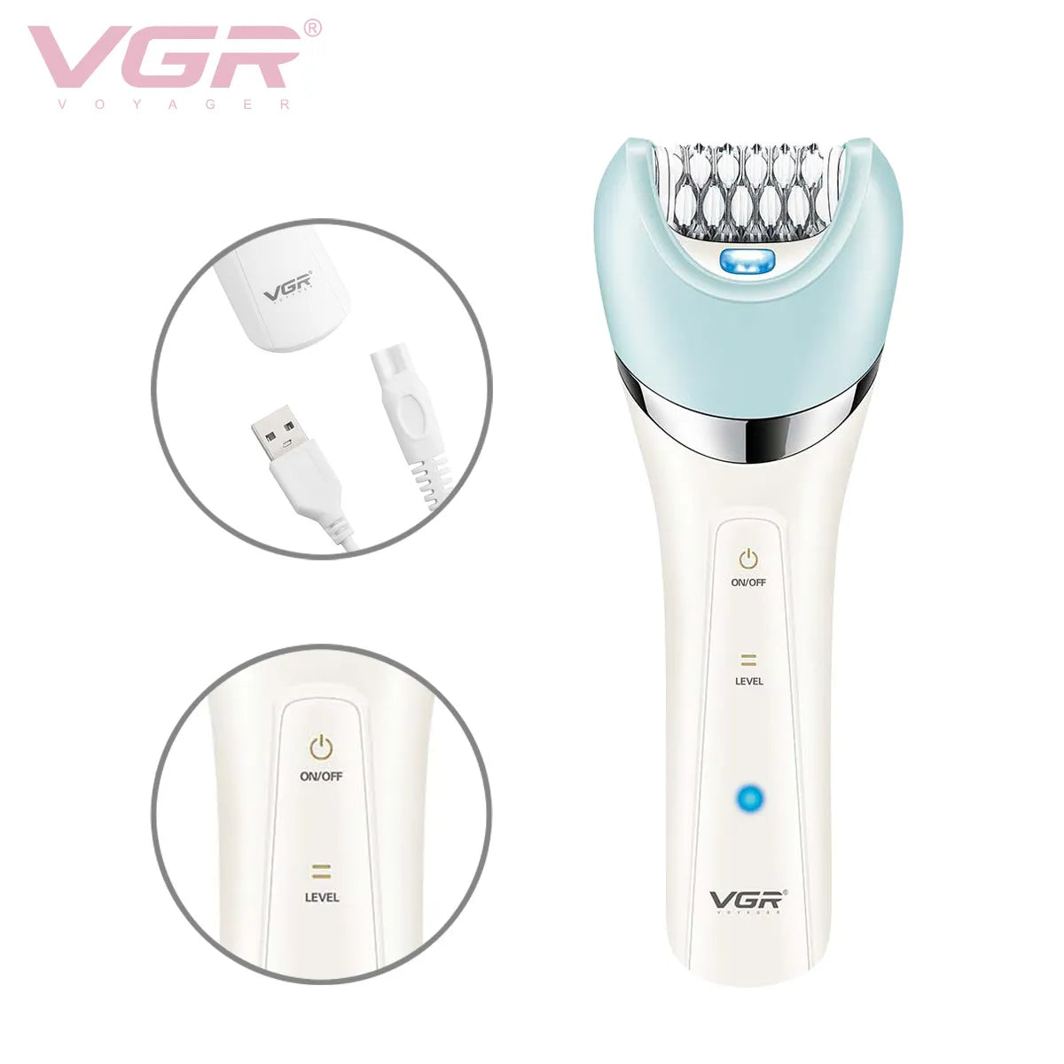 VGR Electric Women Epilator Grooming Basics